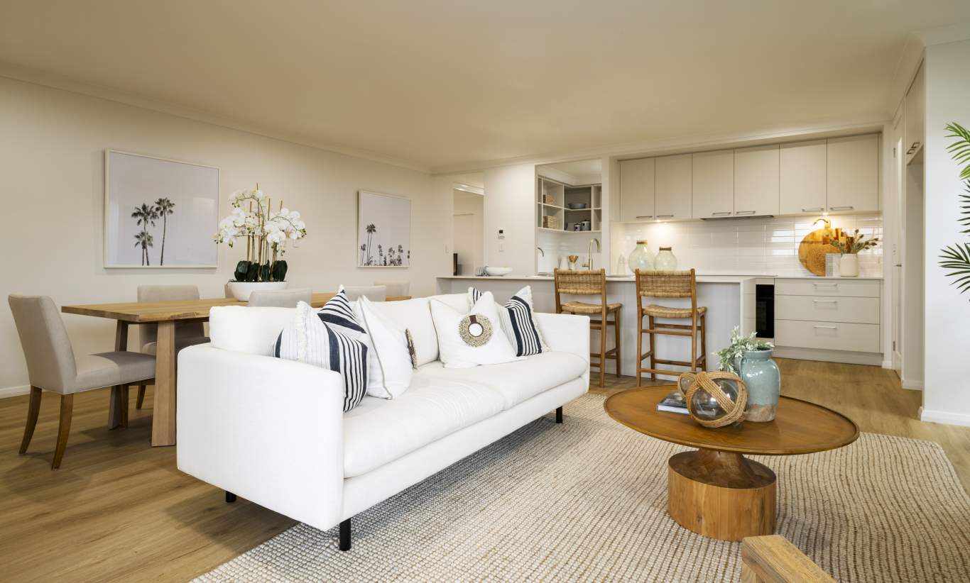 Open plan living room in Scone, NSW